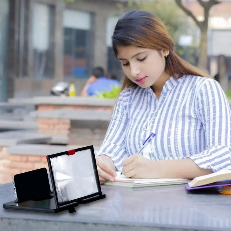 Mobile Phone Screen Magnifier High​ Definition Picture Quality Easy To Fold Screen Amplifier Smartphone Display Magnifying stand