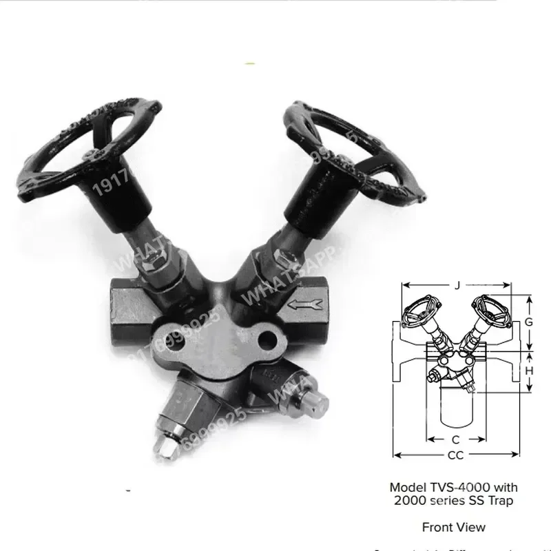 STEAM TVS-4000 Series Stainless Steel Trap Valve Station Manual Control Drain Valve Water Steam Equipment Accessories Valve