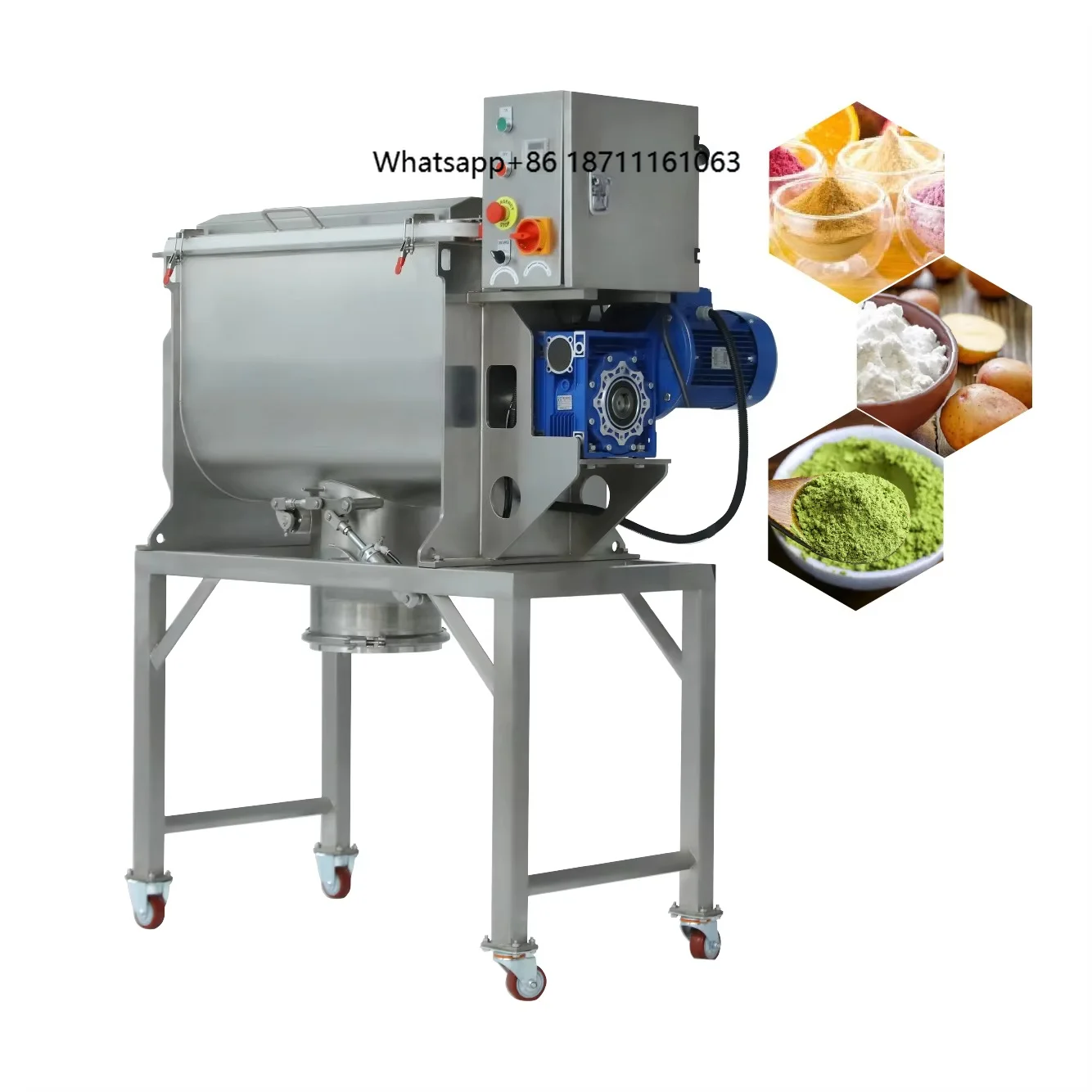 Mezcladora de Cinta Calentada Rápida de 200L 300L 520L para Aceite Comestible, Aceite de Coco, Aceite de Oliva, Mezcladora de Polvo