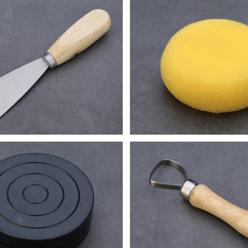 

19pcs Clay Tool Kit Light Yellow Tools For Clay Modeling Mud Claying Auxiliaries Claying Accessories