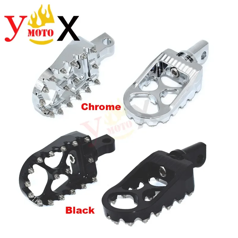 Non-slip Male Mount Foot Peg Rest Footpeg Footrest Pedal Clubstyle CNC Chrome/Black For Harley Sportster 883 1200 Dyna Touring