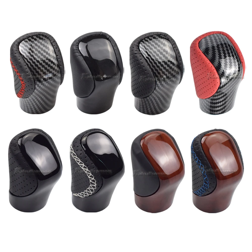 AT Leather Gear Shift Knob For Lexus ES350 GS300 GS350 GX460 NX300 IS250 IS350 RX350 RC300 RC350 POMO Arm Ball Shifter Stick Pen