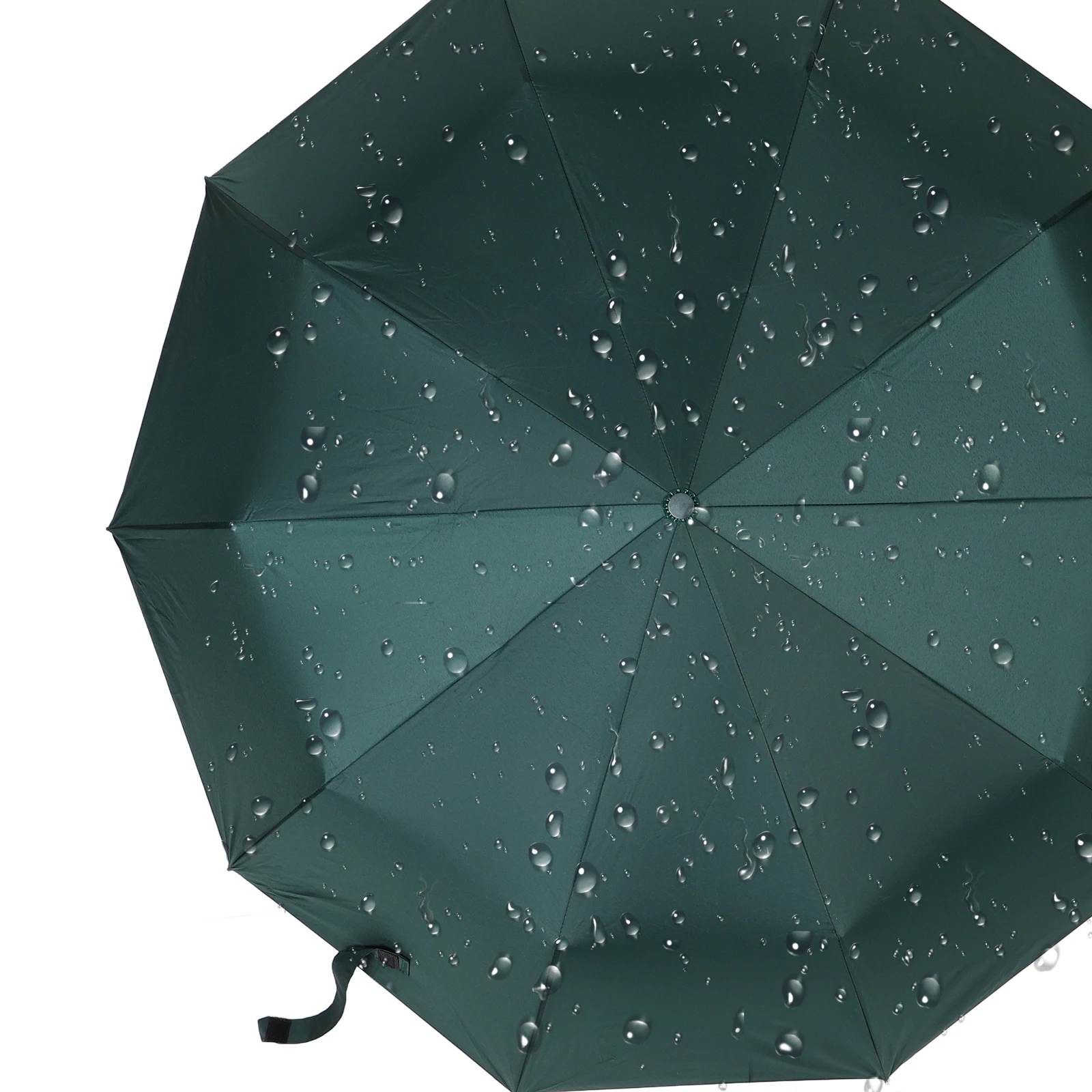 

10 Bones Folding Lightweight Compact Fold Automatic Travel Rain Umbrella Portable Vinyl Handle Small Umbrella For Outdoor