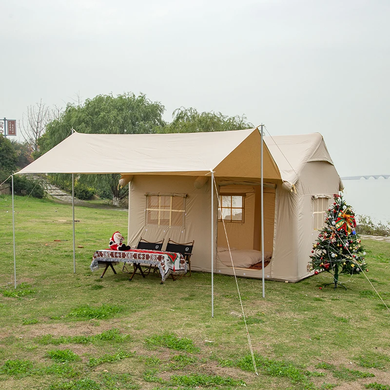 Outdoor Hot Selling Good Quality Camping Tent Large Space Inflatable Tent For Glamping Without Poles