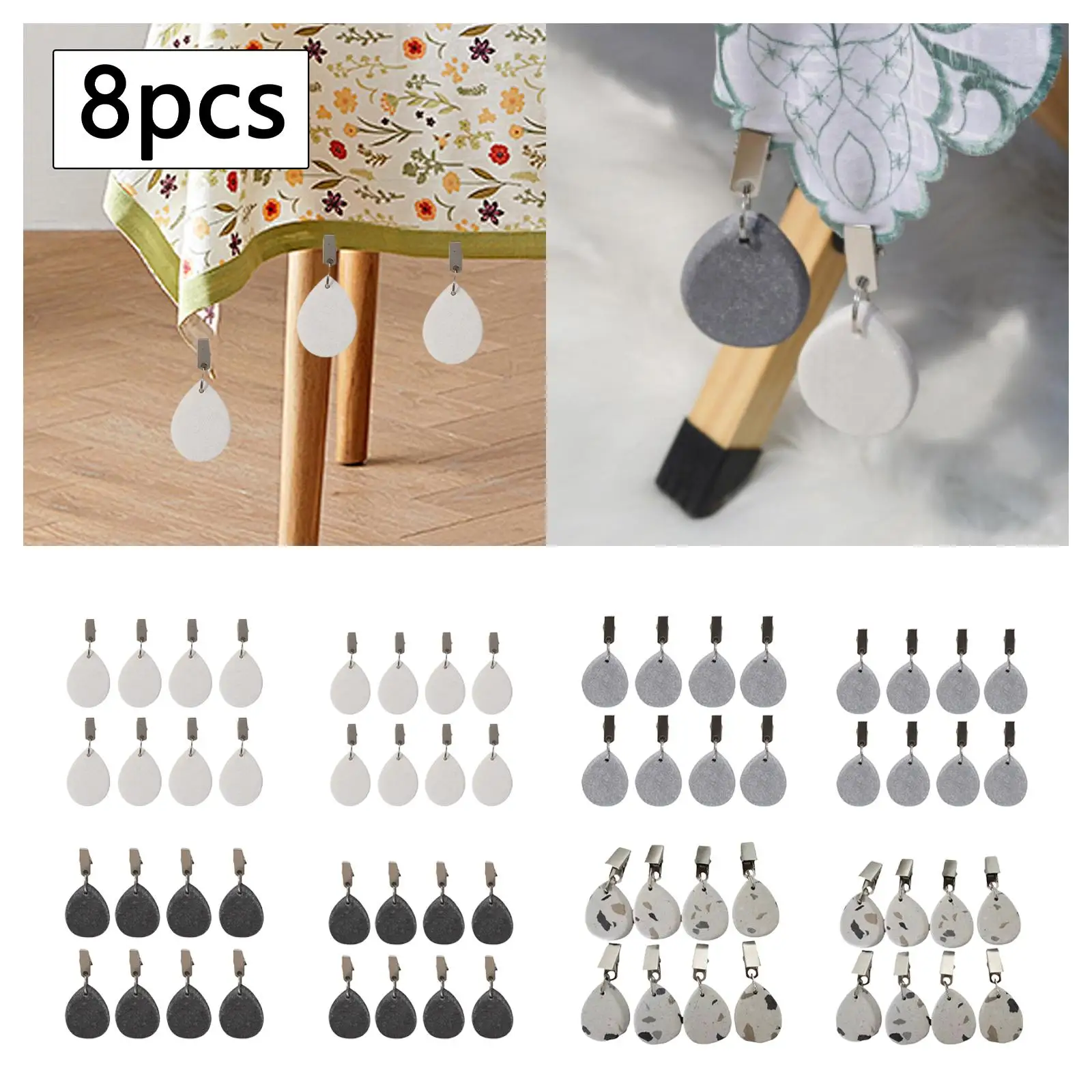 8x Tablecloth Weights Dinner Table Cover Decoration for Picnic Party Garden