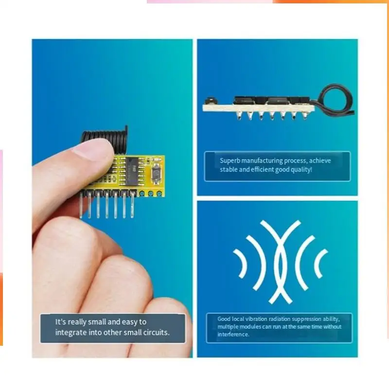 A92Z 433Mhz 8CH Superheterodyne Receiving Module Withdecoding 8-Way Control Fordoor Access Wireless Signal Receiver
