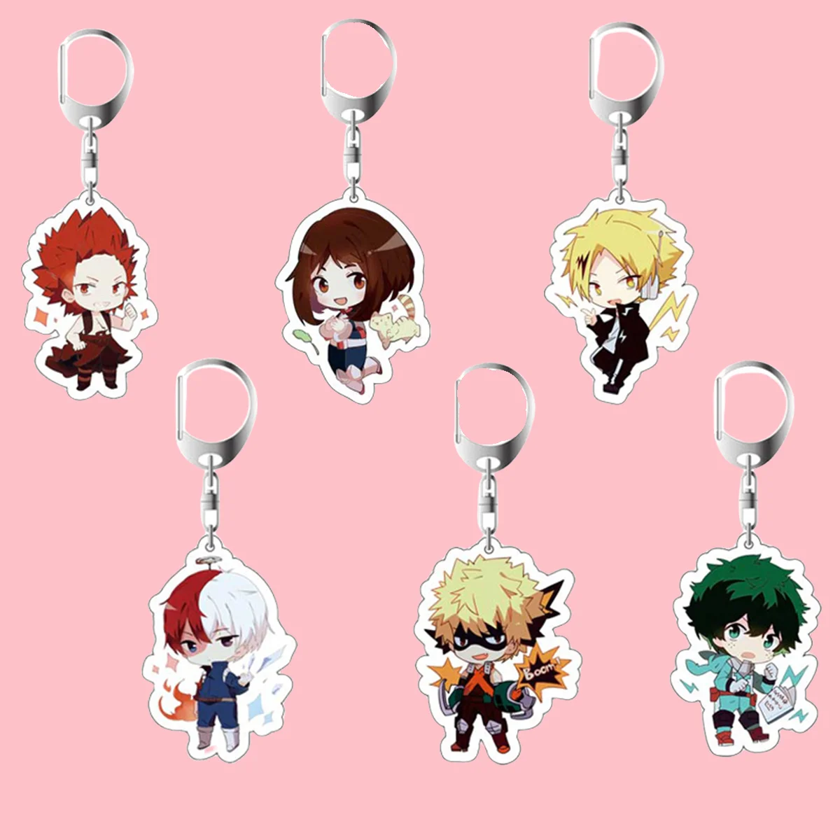 Anime Acrylic Keychain-My Hero Academia Cartoon Character Pendant Suitable for Bags and Keys,cosplay gifts Perfect Gift for Fans