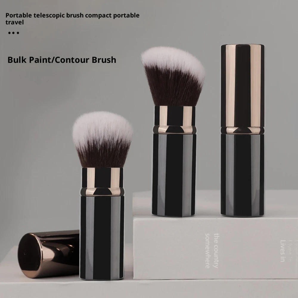 Portable Retractable Powder Contour Brush Small Travel Multifunctional Makeup Tool