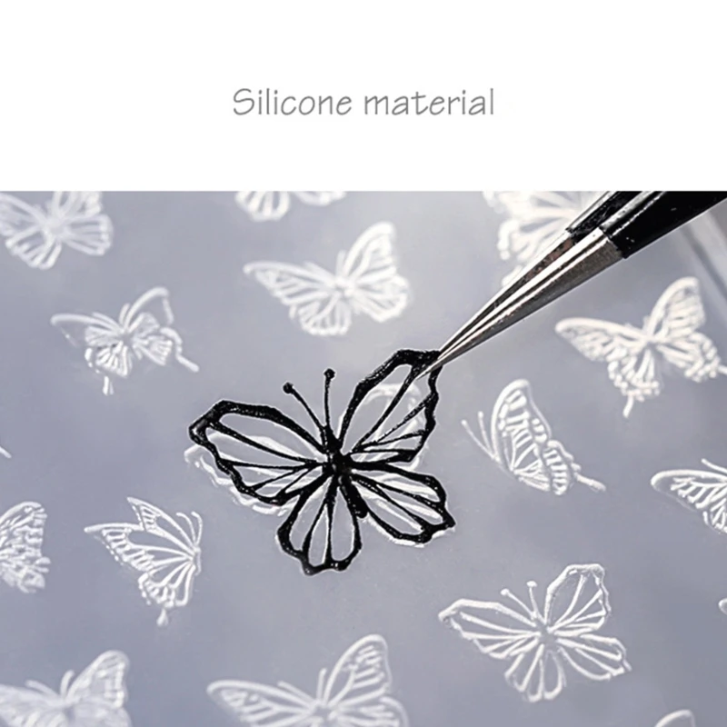 

Silicone Carving Mold Various Size Butterfly Embossing Stamping Mold