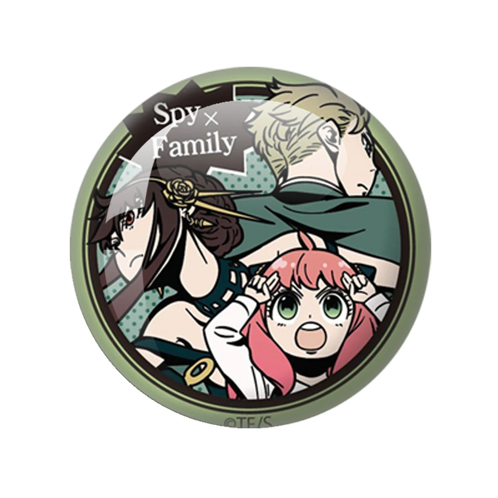 أنيمي تجسس X الأسرة دبوس لويد آنيا يور تأثيري الكرتون جولة زجاج صور 12 مللي متر-40 مللي متر كابوشون التجريبي شقة العودة صنع النتائج #4