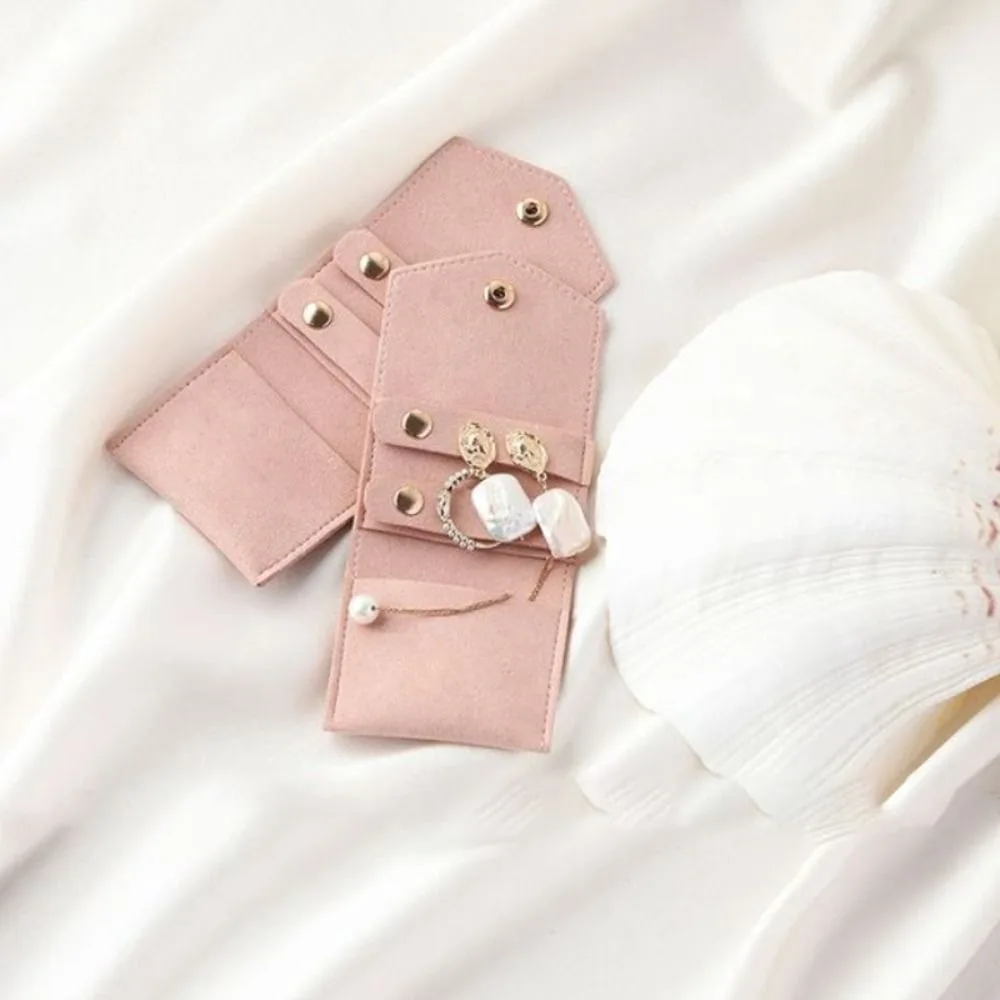 Sac d'exposition de bijoux en velours de couleur unie, conteneur d'exposition de bijoux, sac de bague de collier, étui à bijoux, organisateur de boucles d'oreilles Portable pour femmes