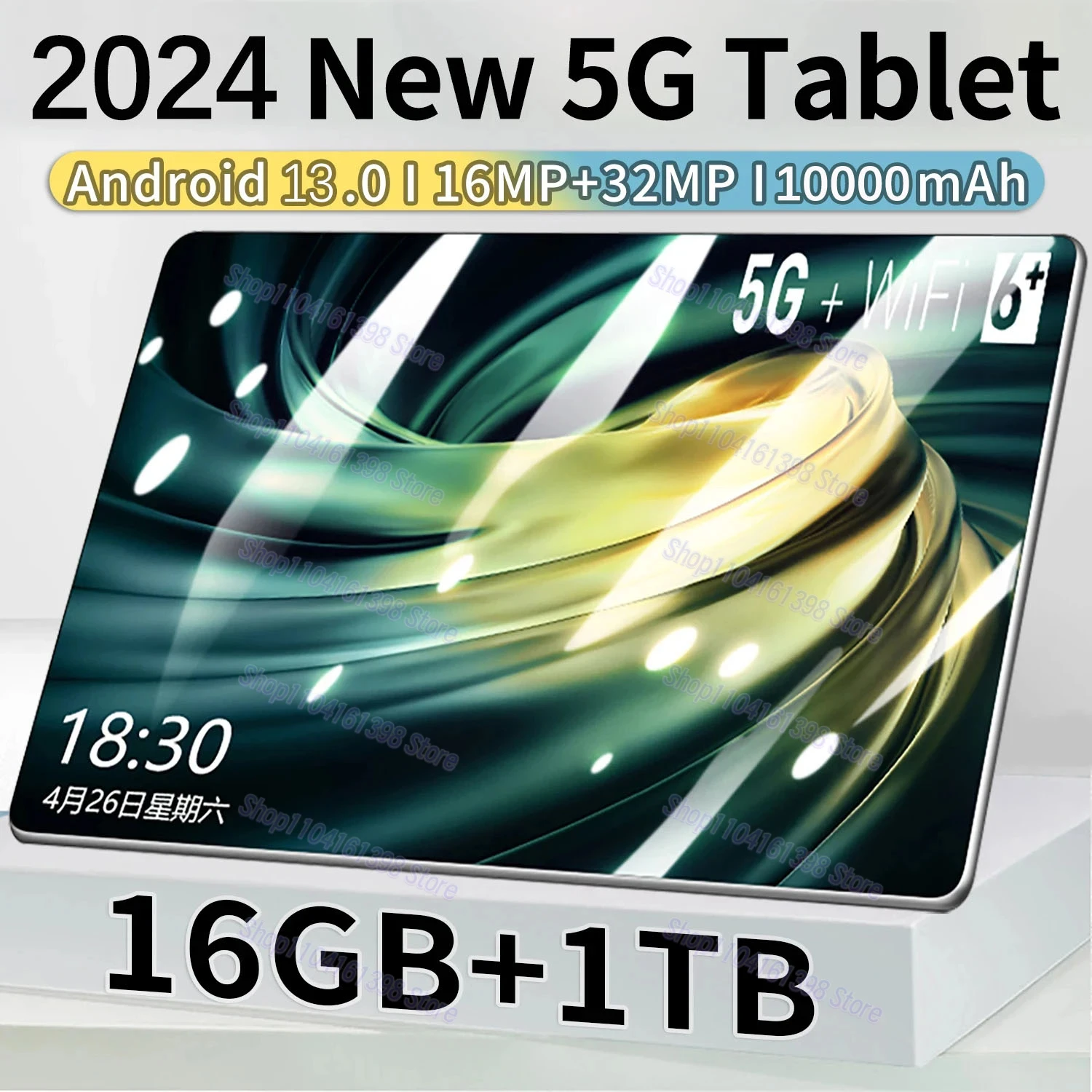 

2025 Tablet 5G Android 13.0 Global Version 16GB Ram 1TB Rom New Android 11.6 inch Network Tablet MTK6797 Wifi 10000 mAh 10 Core