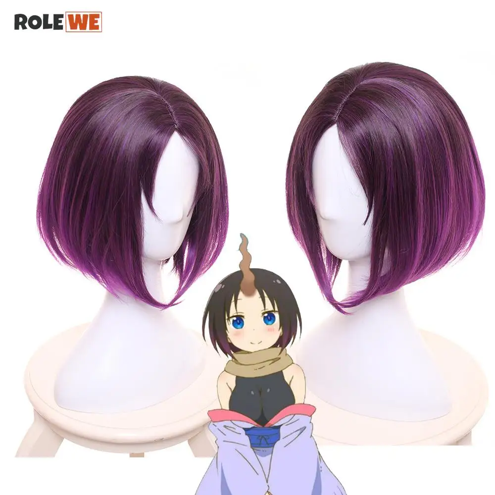 

Anime Miss Kobayashis Dragon Maid Cosplay Wigs Elma Cosplay Hair Wig Heat Resistant Synthetic Wig Party Halloween+wig cap