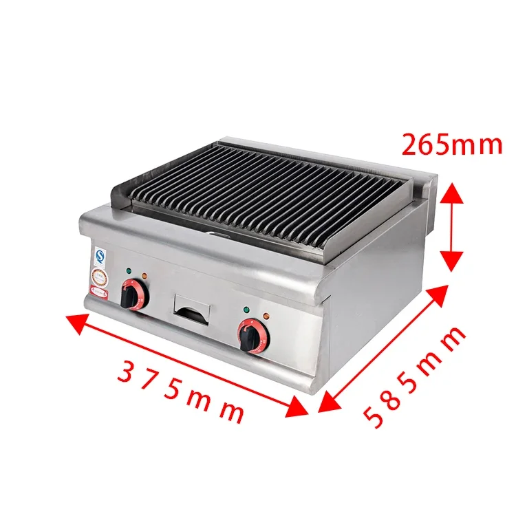 

# Commercial Electric Stainless Steel Hot Stone Desktop Lava Rock Grill Gas Boiler For Barbecue
