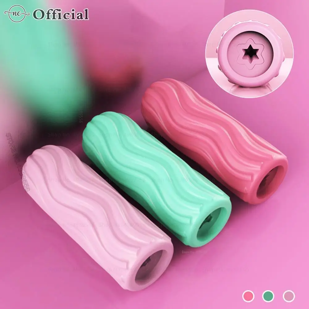 Pleasent Aircraft Cup Male Masturbators Masturbation Device Soft Clear Pocket Pussy Penis Sleeve Training Adult Sex Toys for Men