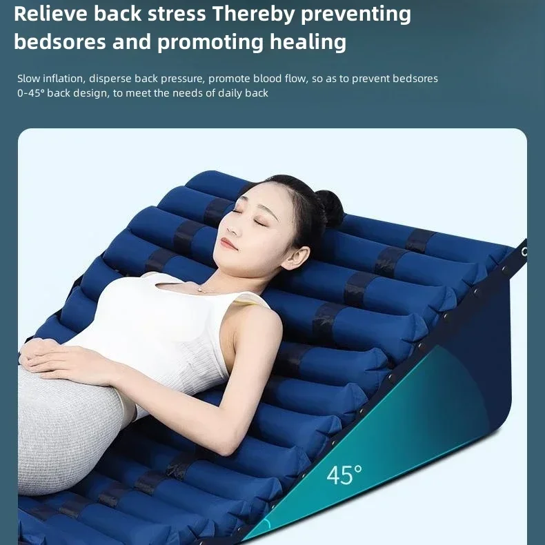 High Class Inflatable Rubber Alternating Pressure Anti Decubitus Back Pain Air Ripple Mattress With Electric Pump Hot sales