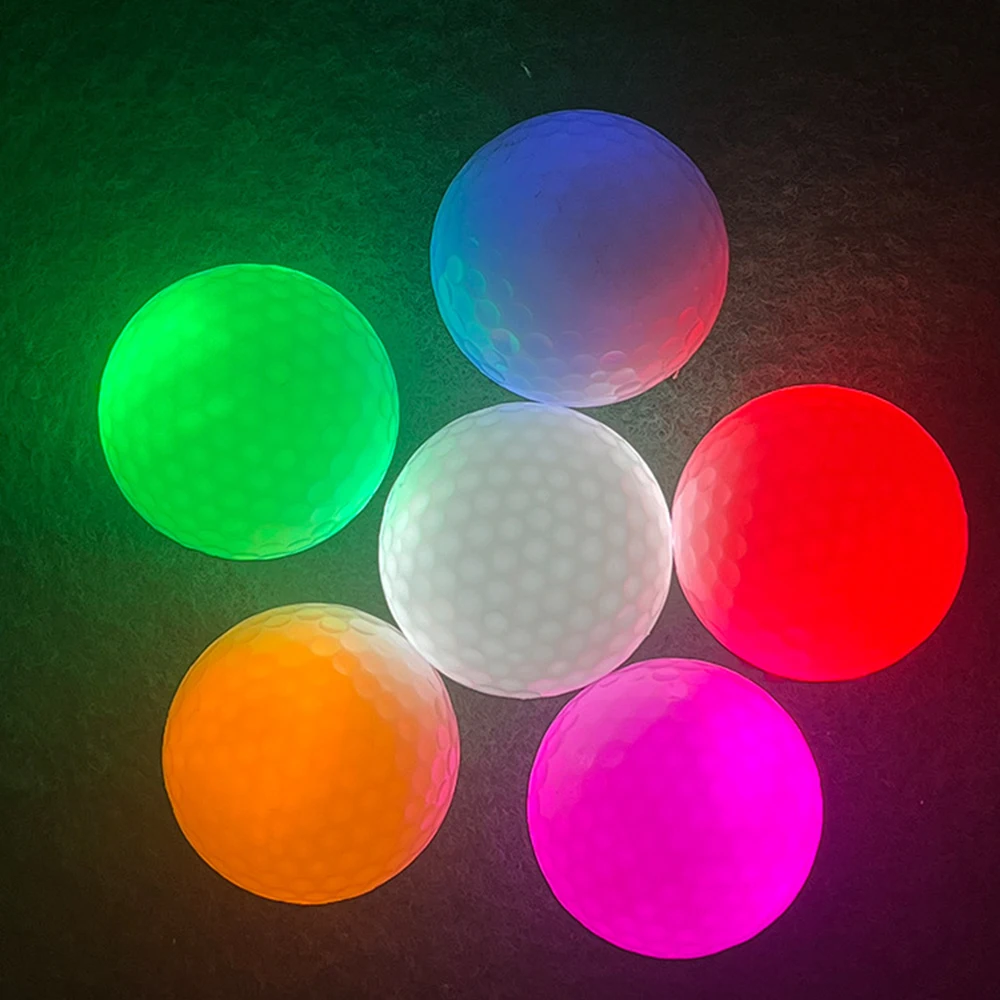 Golf Luminous Ball, Golf Night Practice Ball, Golf Accessories, LED Colorful Flash Long Lasting Bright Luminous Balls