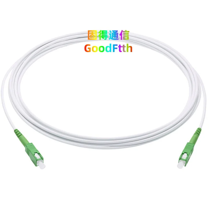 

Patch Cord SC/APC-SC/APC SC-SC APC SM G657A2 Simplex 1m 2m 3m 5m 6m 8m 10m 15m 20m 25m White Cable GoodFtth