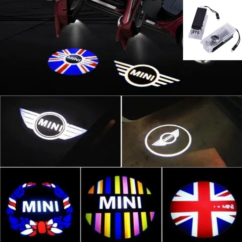 

Светодиодная проекционная лампа-приветствие для дверей автомобиля (2-4 шт.) для Mini Countryman, Cooper F55 F56 R55 R56 R57 R60 F54, автоаксессуары