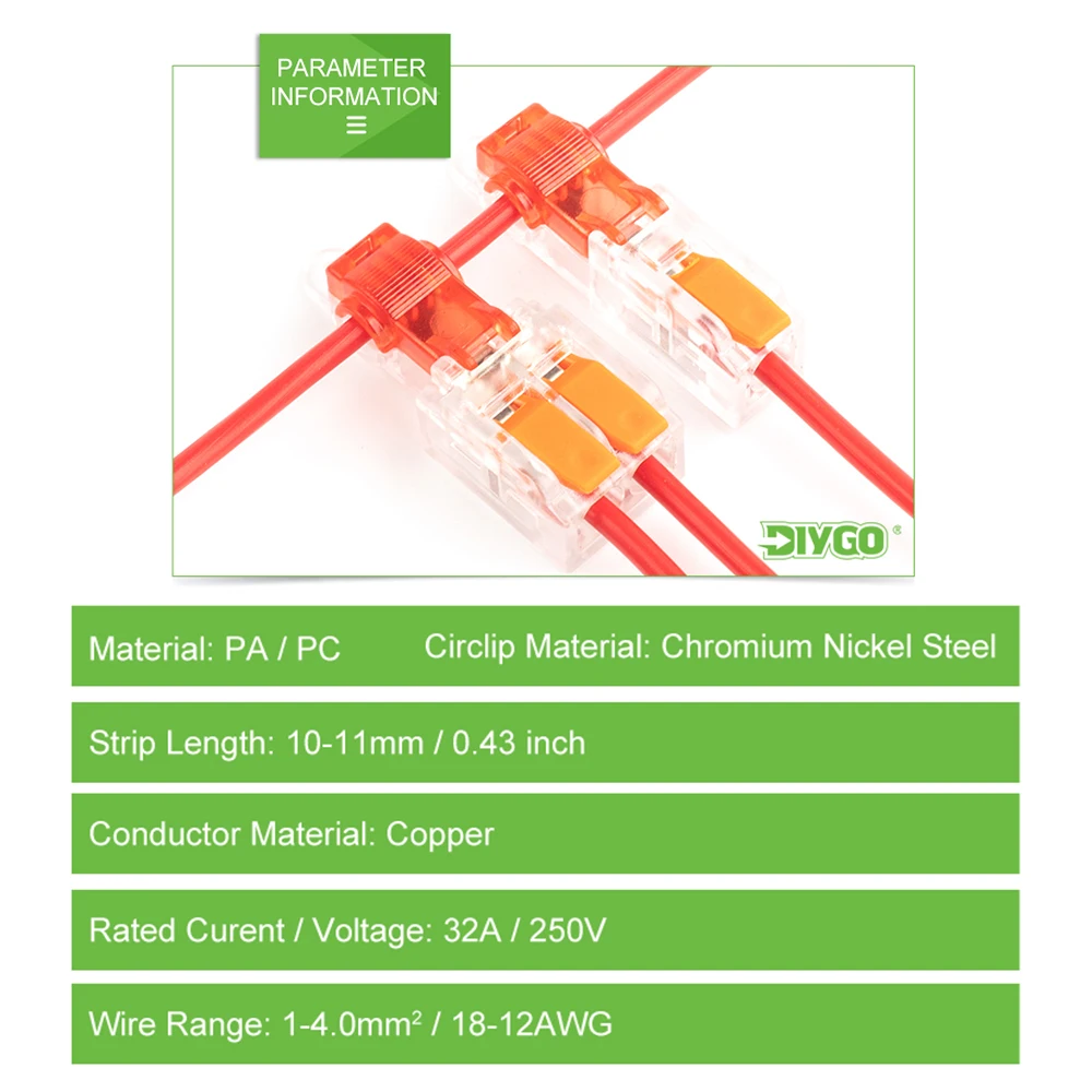 Quick Wiring Connector T-Type Stripping Free Type Branch Splice Terminal Junction box For Electric connections Wire connector