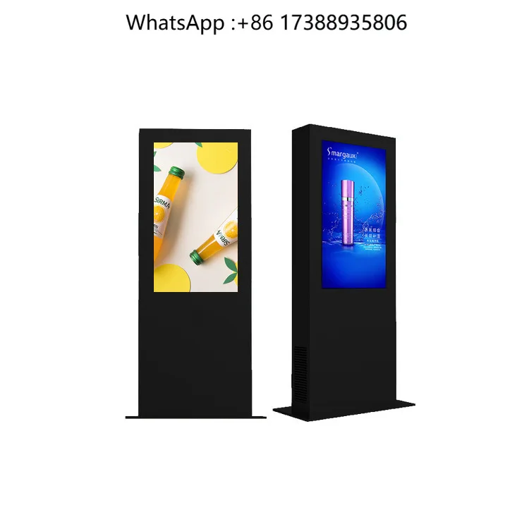 Floor-to-ceiling advertising machine 43-inch LED advertising player equipment Outdoor Totem digital signage display