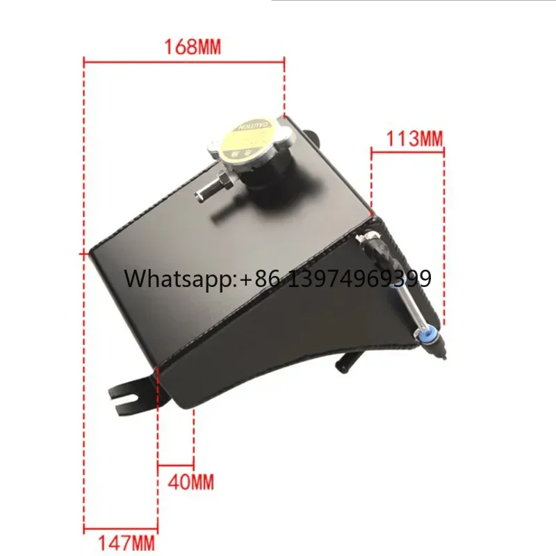 Aluminum the Auxiliary Water tank of the Triangular Cooling Kettle, Increase Cooling Liquid Volume,Triangular Design.