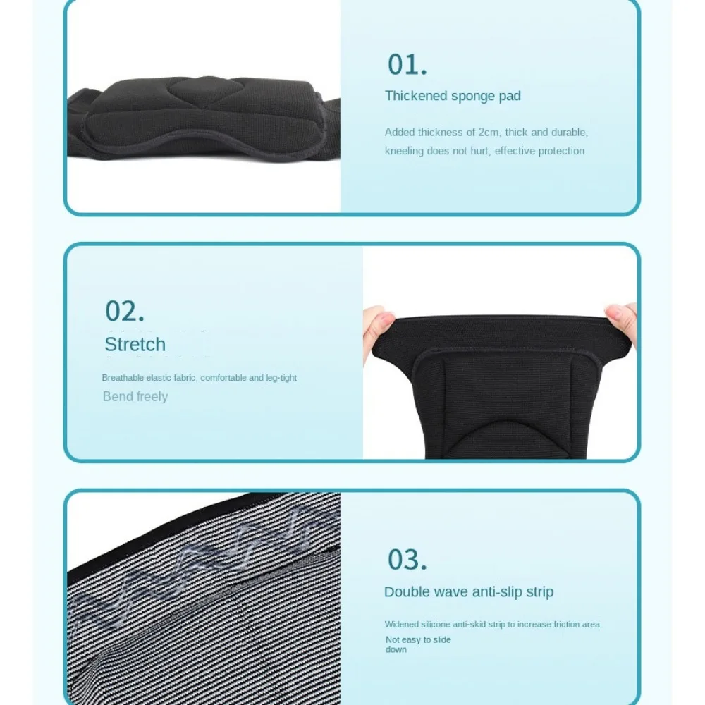Breathable Elbow Protector Elastic Knees Protector Thickened Sponge Knee Brace Sports Knee Pads Support for Dancing
