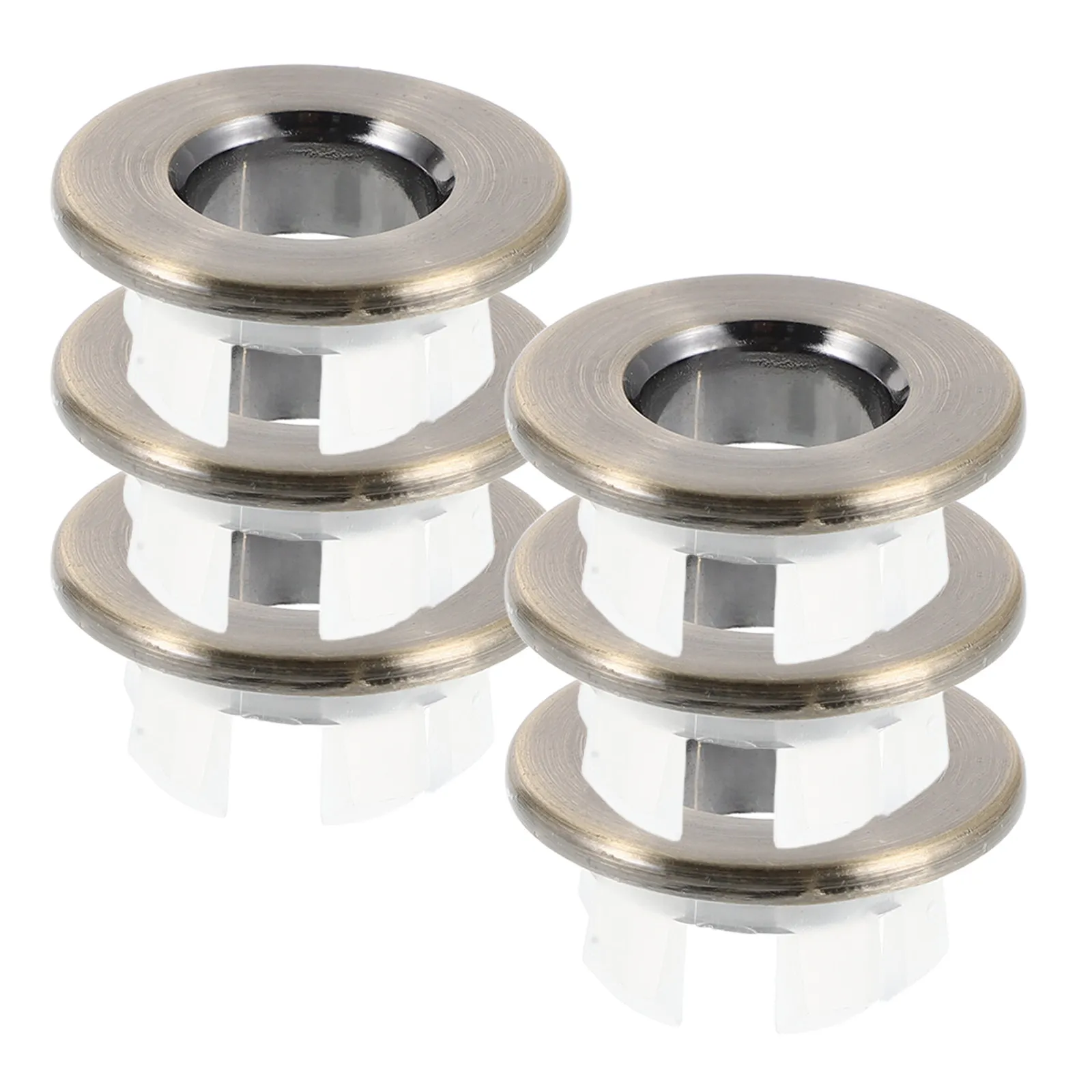 

Набор из 6 декоративных колпачков для сливных отверстий раковины (23-25 мм) для ванной и кухни, герметичные, изысканные