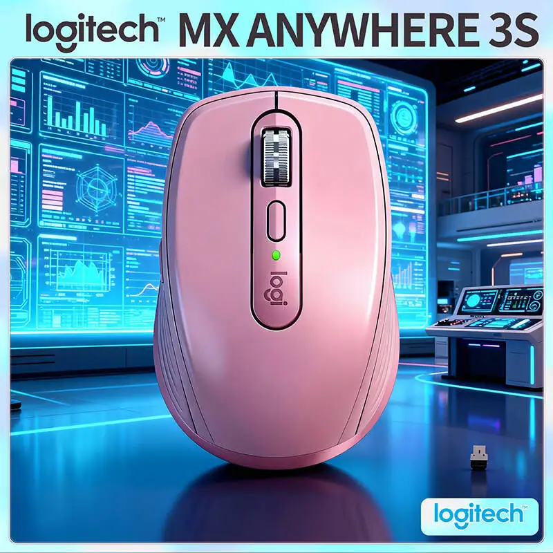 

Logitech MX Anywhere 3S Wireless Silent Mouse, 70-Day Battery Life, Quick Charge, Portable & Compact
