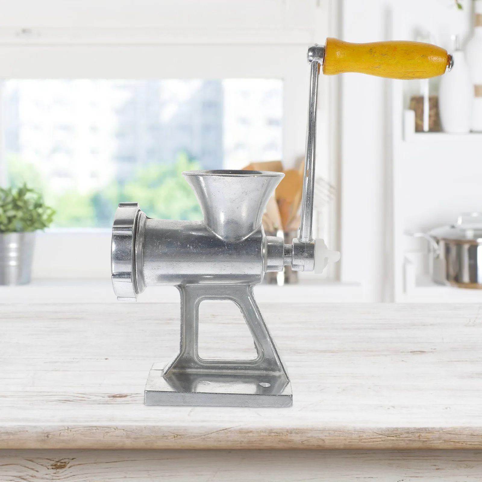 

1 set 【】Manual Meat Grinder Home Use Sausage Stuffer Garlic Mincer Vegetable Grinder Kitchen Tool for Restaurant