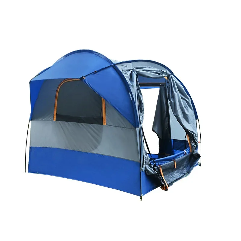 тент Camping Rear Tent SUV Outdoor Camping Double-Layer Roof Folding Rain-Proof Trunk Car Tent