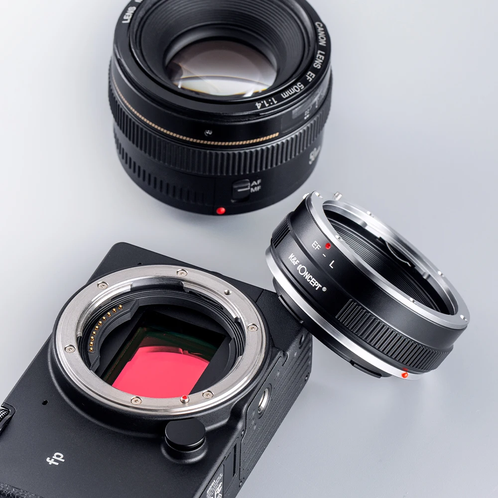 K&F Concept EOS to LSL Lens Adapter Canon EOS EF EFS Mount Lens to Leica TL TL2 CL SL SL2 Panasonic S1 S1R S1H S5 Sigma fp fpL