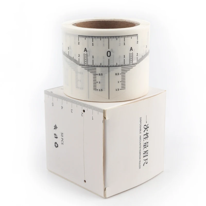 50 قطعة المتاح Microblading الحاجب حاكم ملصقات الحاجب تشكيل الحاجب موقف حاكم دليل ملصق تجميل دائم أداة