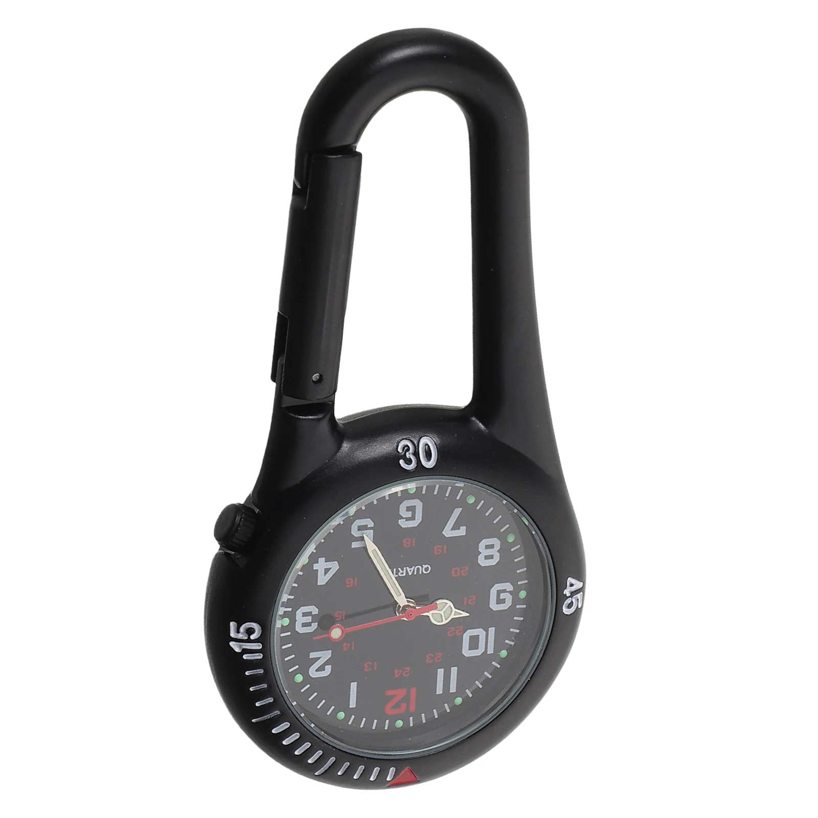 

Multifunctional Alloy Outdoor Climbing Clip On Luminous Dial Fluorescent Hanging Pocket Compass Portable Sports Watch For Hiking