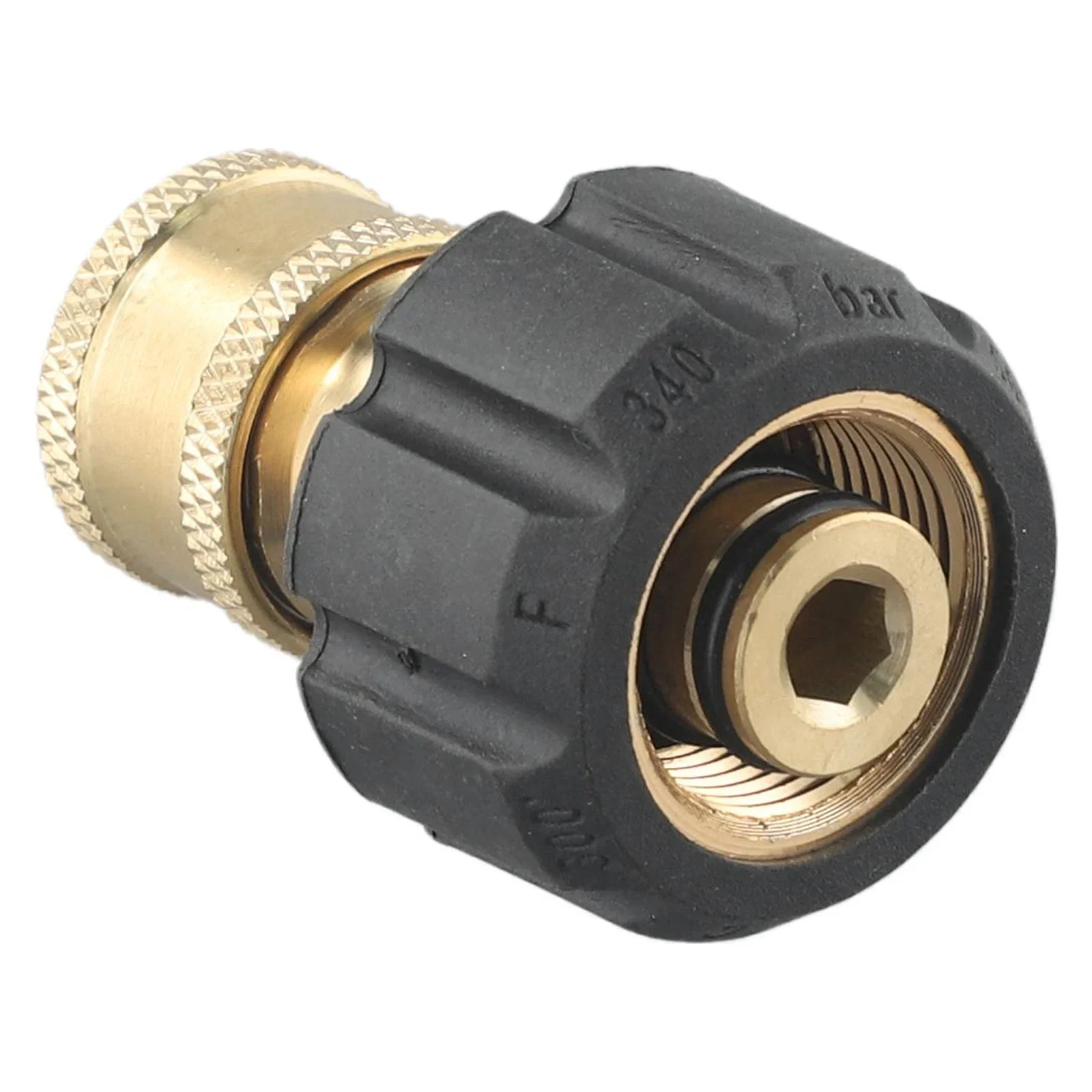 

Adapter Quick Connector Yard Garden Cleaning Female Head M22 15 Male To 1/4" Pressure Washer Spray Tools 000 PSI
