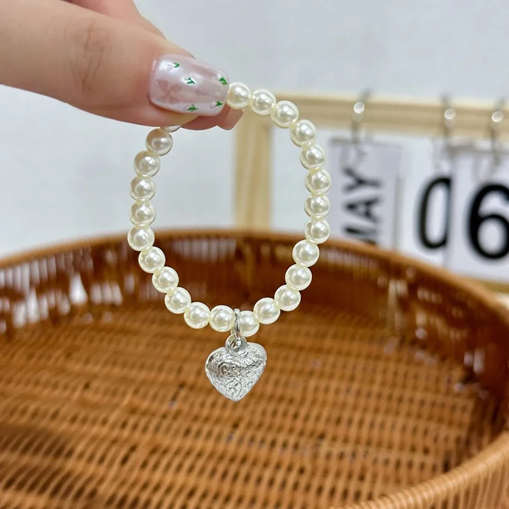 Mini Plush Doll Clothes Outfit Necklace Love Pendant Pearl Chain Delicate for Korea Kpop Exo Labubu Idol Strap Skirt Accessories