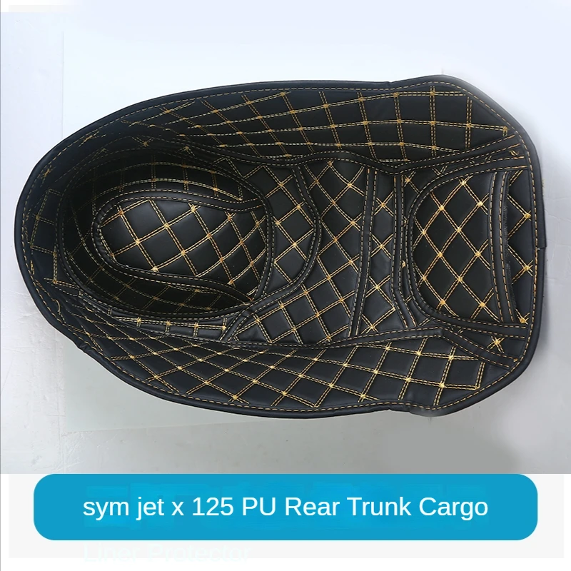 For Sym Jet X 125 / 150 / 200 Motorcycle PU Rear Trunk Cargo Liner Protector Accessories Seat Bucket Pad