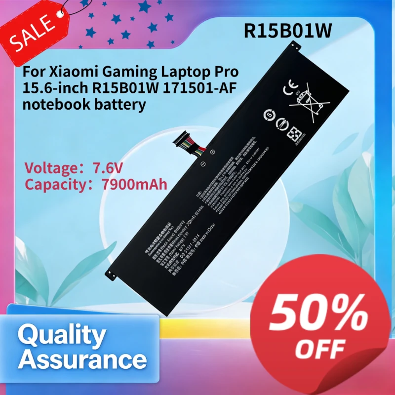 

R15B01W 7900mAh Notebook Battery Compatible with Xiaomi Gaming Laptop Pro 15.6 Inch 171501-AF High Quality Replacement Battery