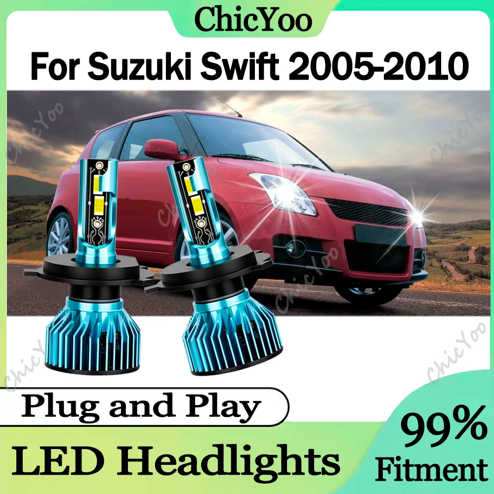 

2X Canbus LED Headlights 6000K White H4 High Low Beam 120W 30000LM High Power 12V For Suzuki Swift 2005 2006 2007 2008 2009 2010