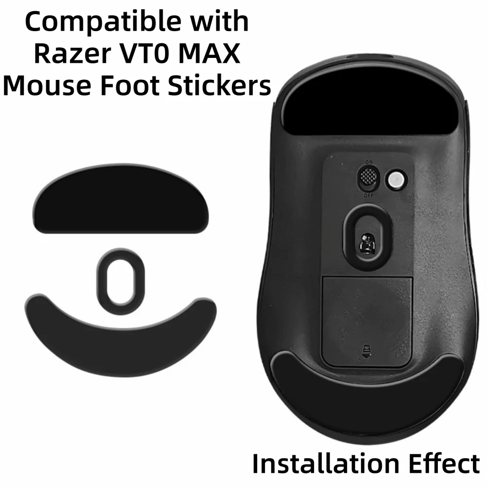 PTFE Mouse Foot Pads Ice Edition Smooth Replacement Foot Covers Wear-Resistant Mouse Feet Pad for Rapoo VT0 MAX Gaming Mice