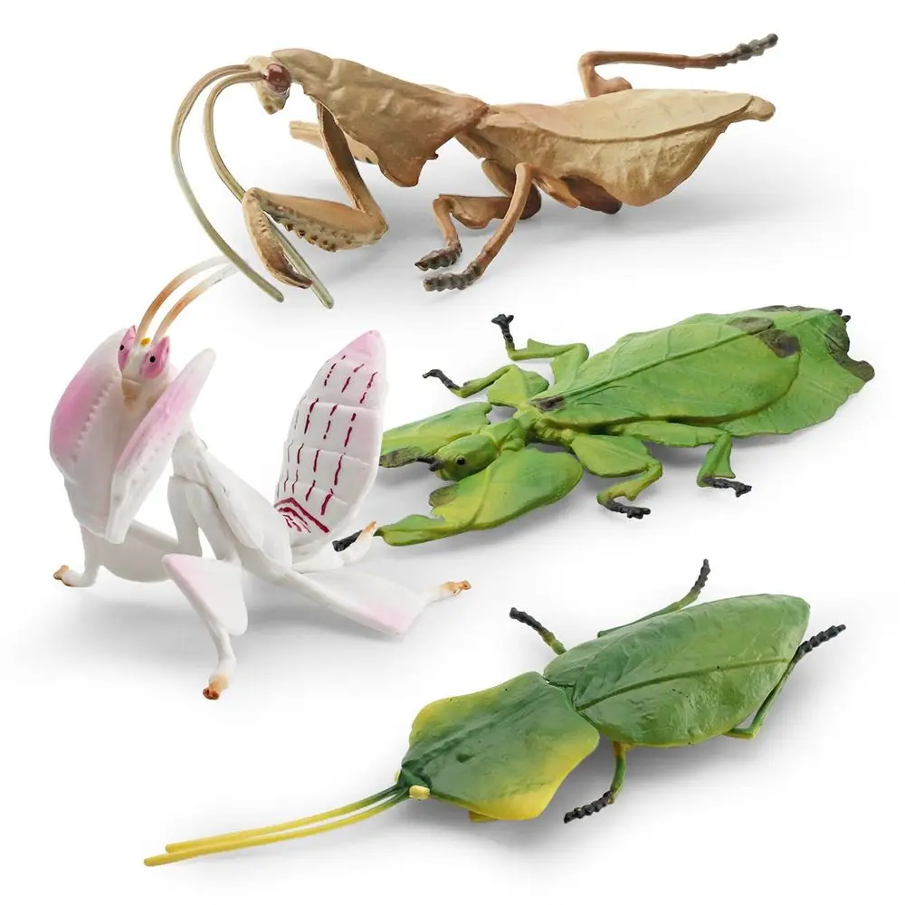 Miniature Mantis Figurine Ornaments Realistic Simulated Insect Cognitive Educational Praying Mantis Models Teaching Aids