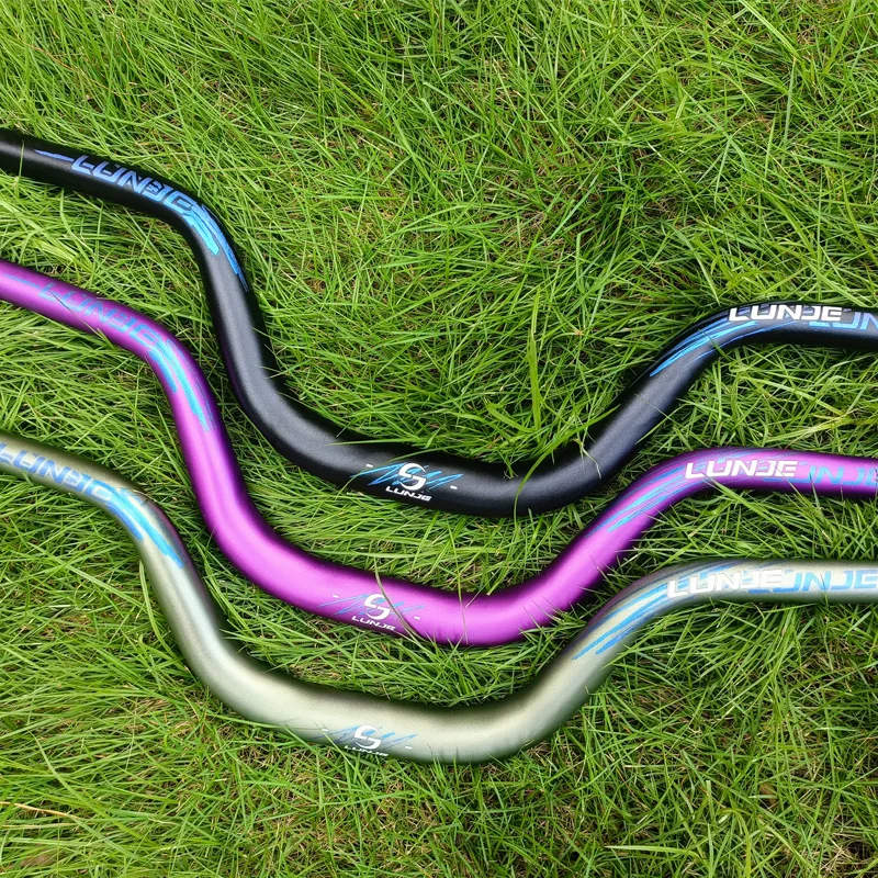 LUNJE MTB Lenker mit 35/55/120mm Erhöhung, Ultraleichter BMX Rennrad-Fahrradlenker 780, MTB-Teile Lenker