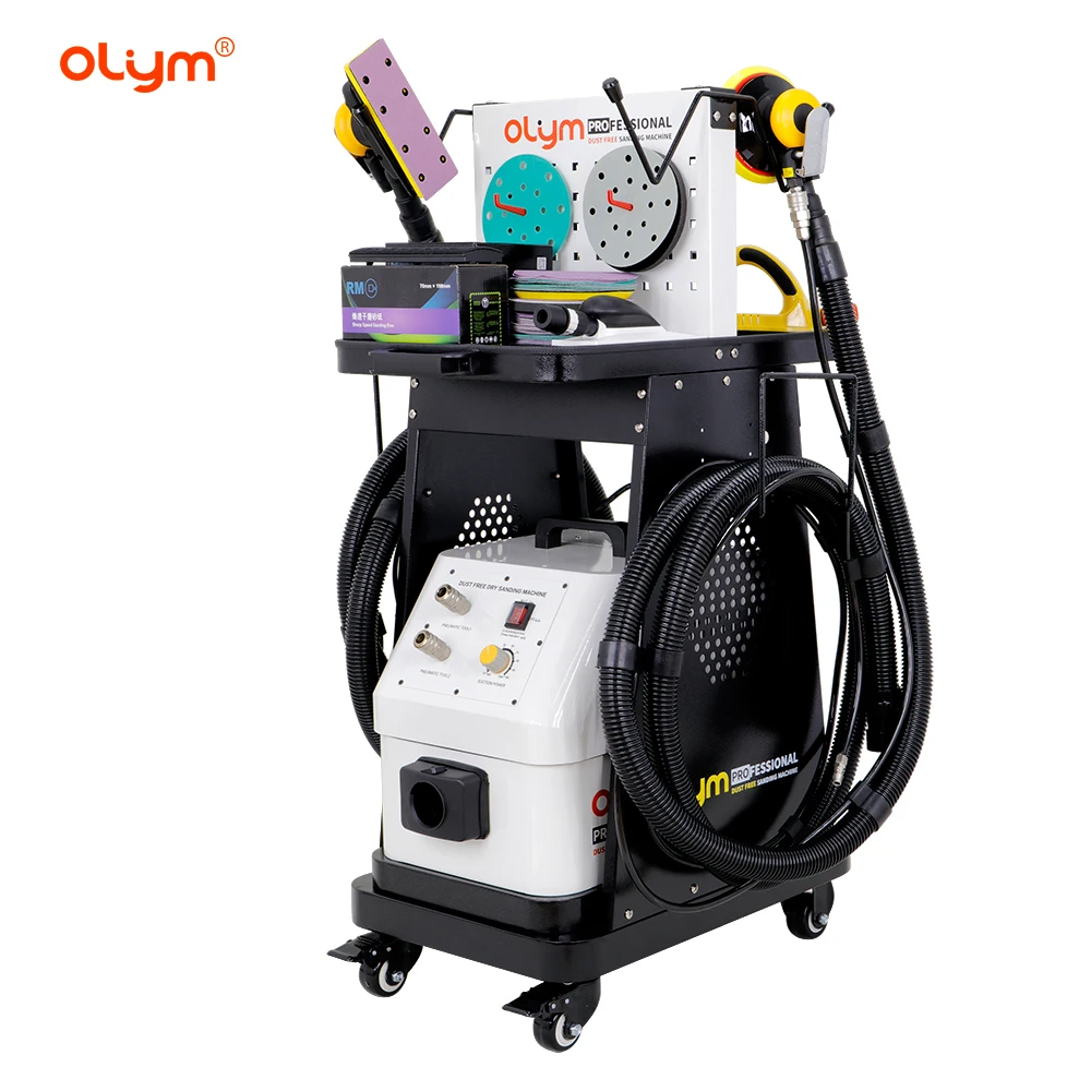 Double Station Auto Detailing Dust Free Sanding Machine For Cars Body Paint Repair