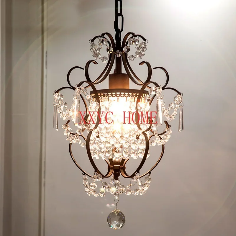 

Crystal Retro Ceiling Light Personalized Creative Aisle Hallway Corridor Lobby Cloakroom Bar Dining-Room Lamp