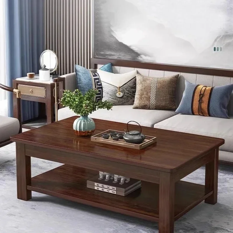 Solid Wood Coffee Table For Home Use, Modern, Simple, Small-sized, Multifunctional Tea Table For Rent, Simple Low Table For Rent