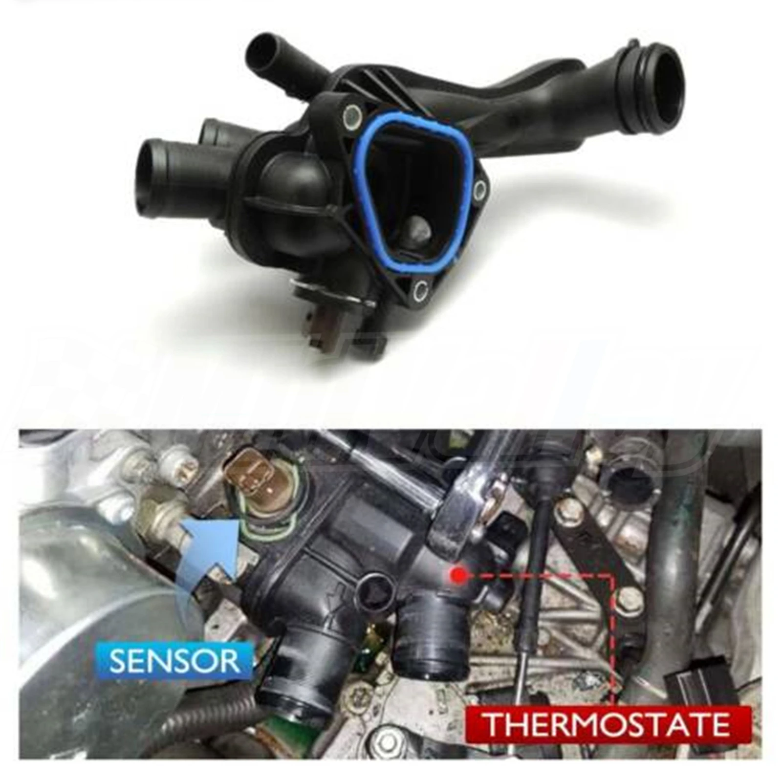 11537534521 Thermostat Housing With Gasket Fit For Mini Cooper 1.6L Replacement