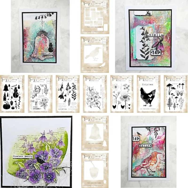 Designs Batch Bell Snowman Ticket Stamp And Stencil New Arrival 2026 Scrapbook Diary Decoration Stencil Embossing Template DIY