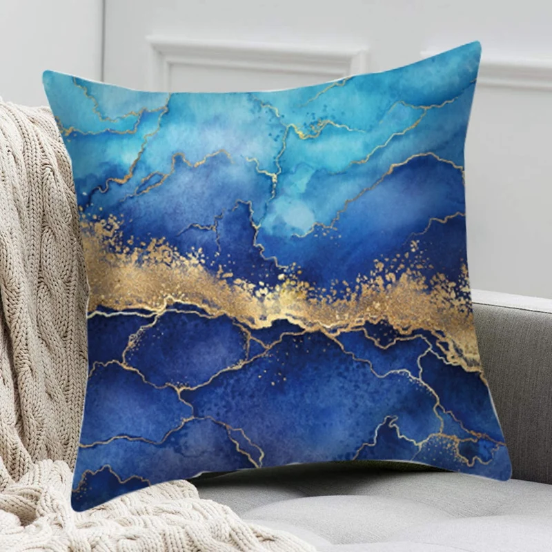 Sarung bantal Sofa 18x18 inci 4 Pak, sarung bantal lempar dengan ritsleting tidak terlihat untuk Sofa ruang tamu kamar tidur