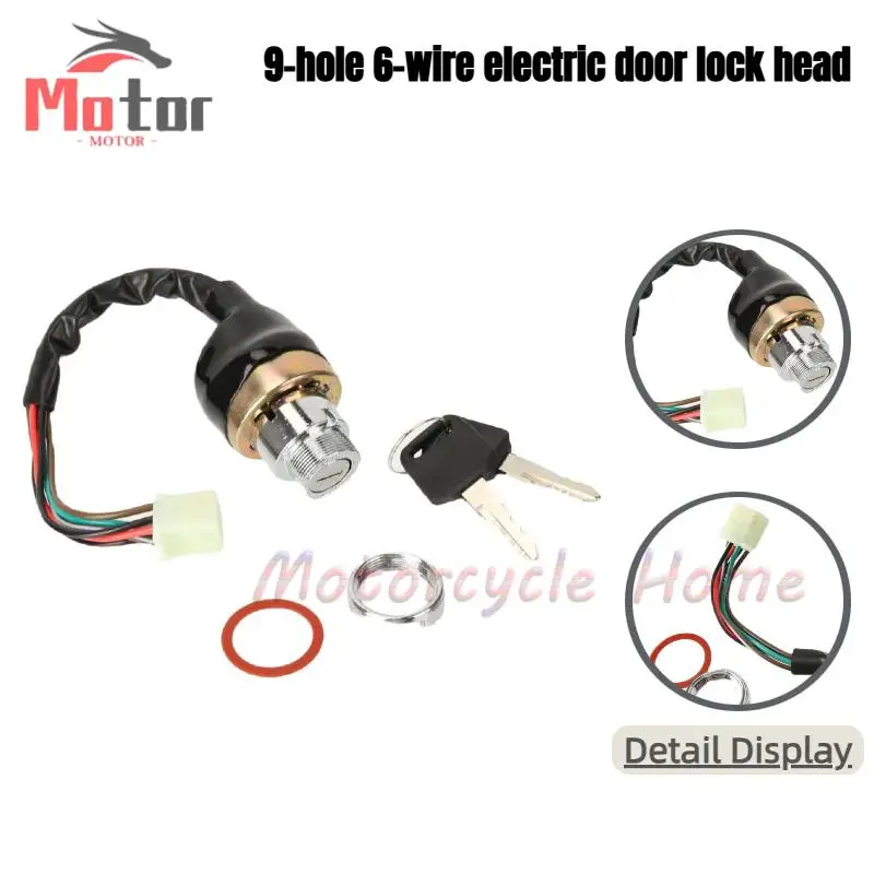 

For Honda Models Scooter Motorcycle 2 Keys Included Ignition Switch: 3 Position 6 Wire for Car Dirt Bike & Go Kart ATV