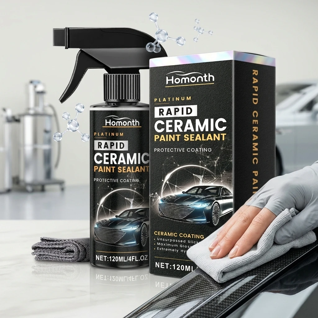 Car Gloss Coating Spray Hydrophobic Delays Acid Rain Corrosion Prevents Bird Droplet Adhesion Maintenance Original Transparency
